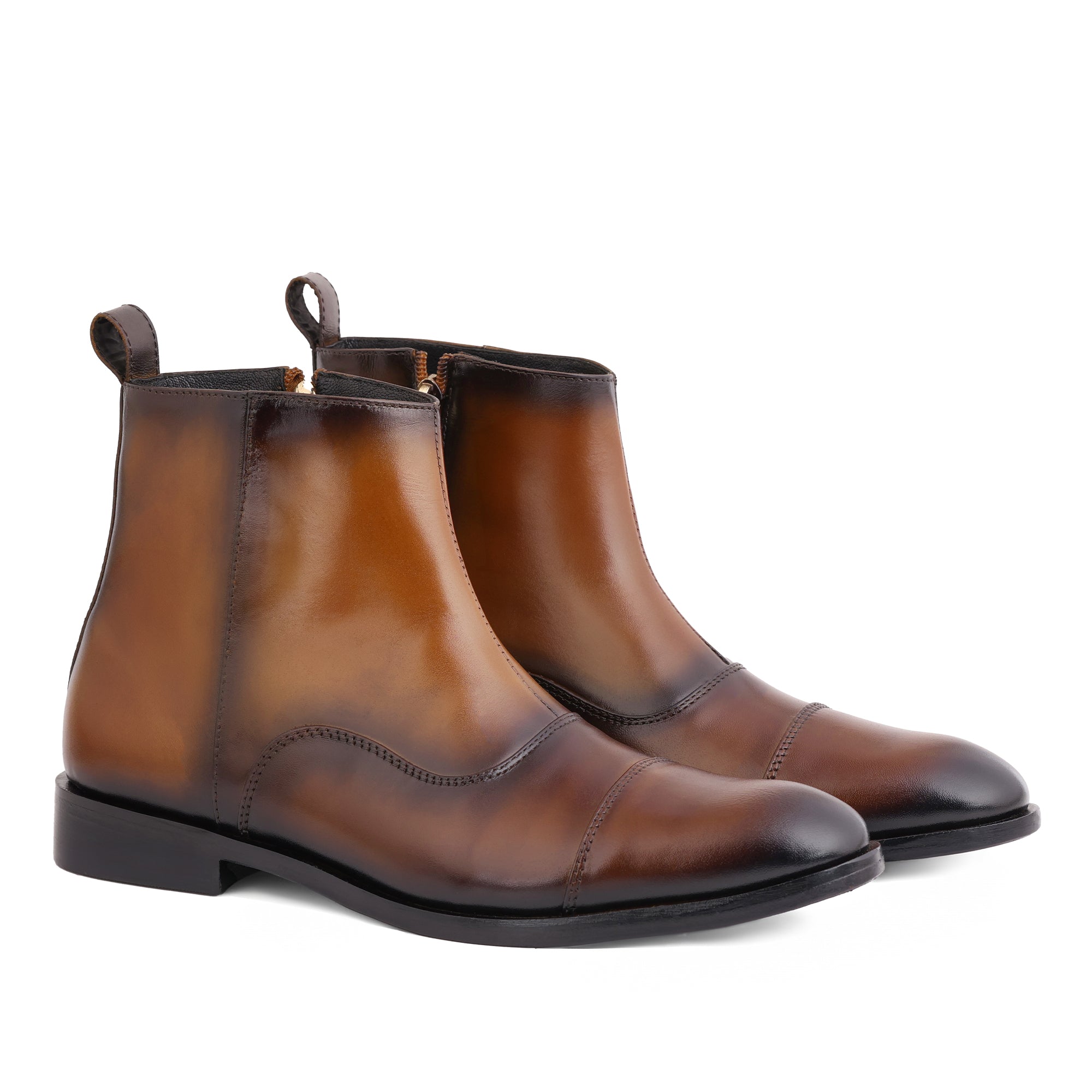 Artigio-01008-Brown Chelsea Boots – Premium Cow Leather with Classic Leather Sole