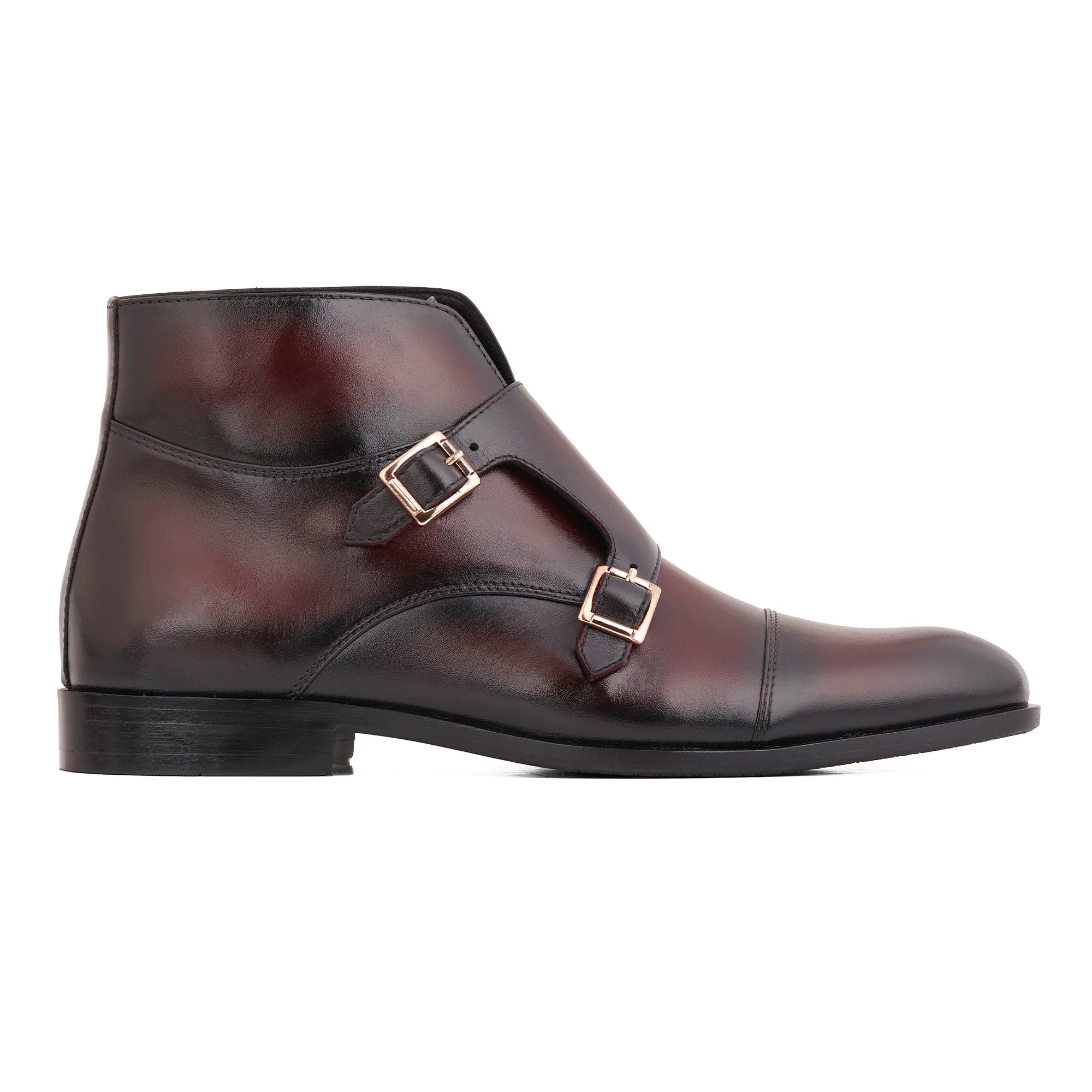 Artigio-01006- Handcrafted Burgundy Chelsea Boots – Cow Leather Upper