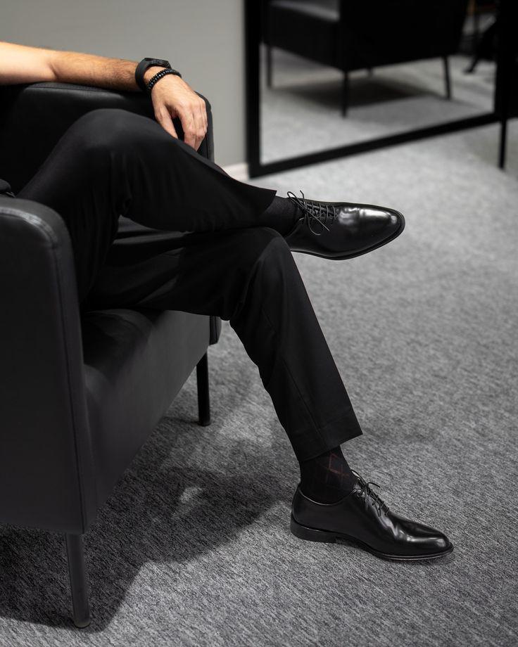 Artigio-04001-Handcrafted Black Leather Formal Lace-Ups