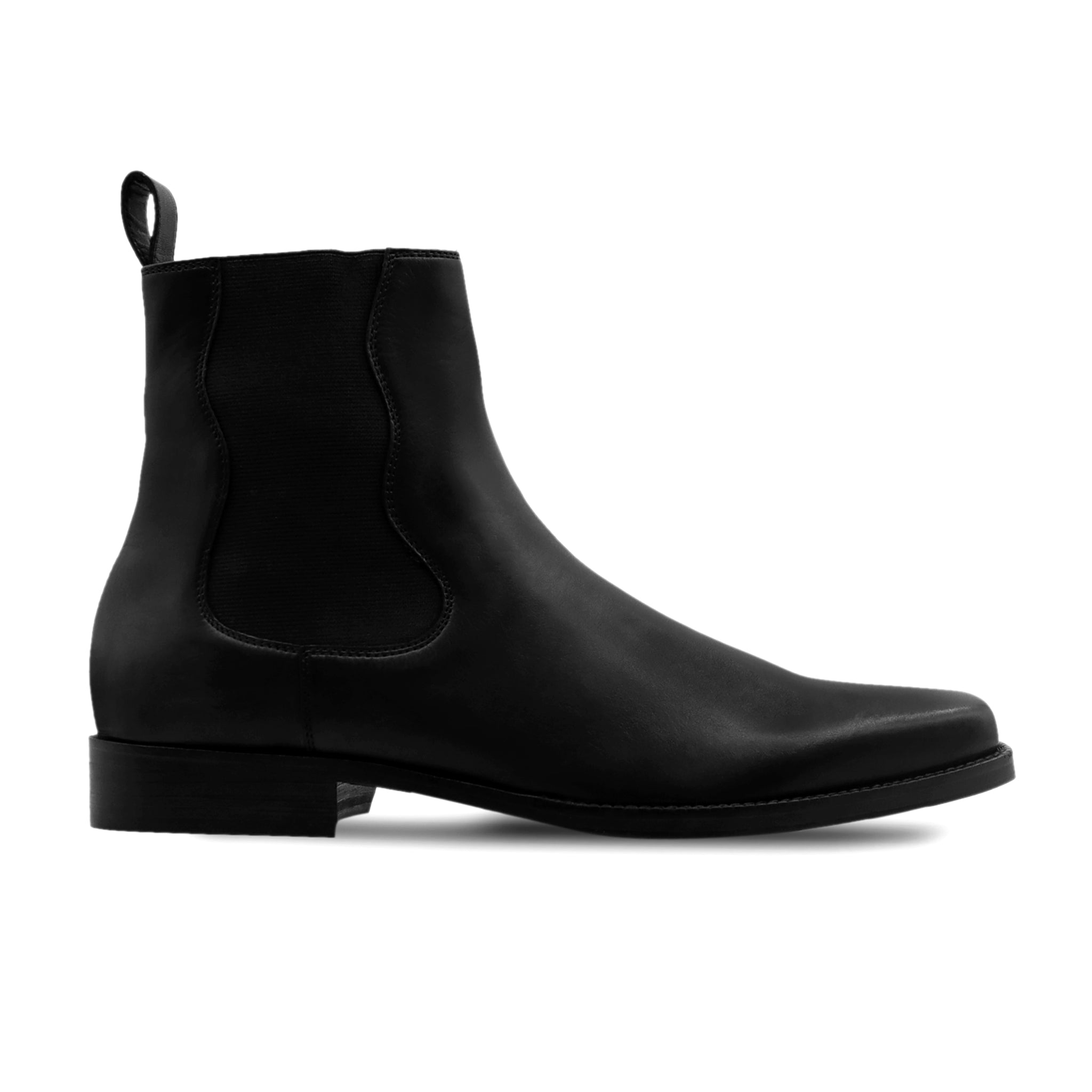 Artigio-01004 - Men's Black Calf Leather Chelsea Boot