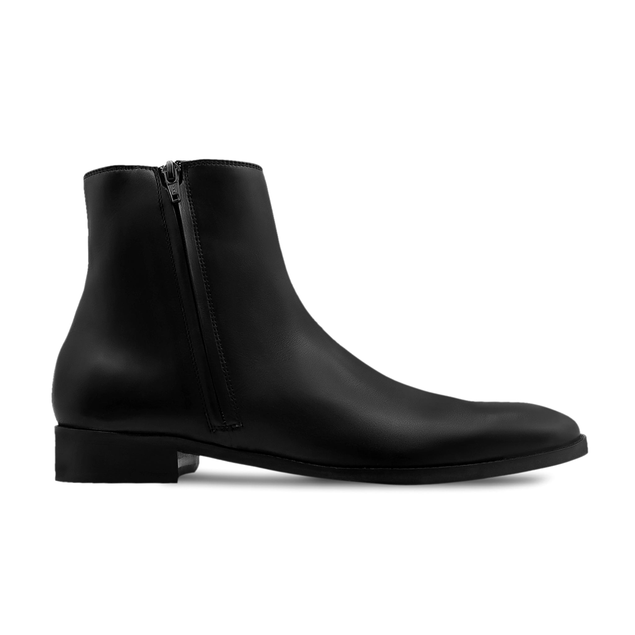 Artigio -01001- Men's Black Calf Leather Chelsea Boot