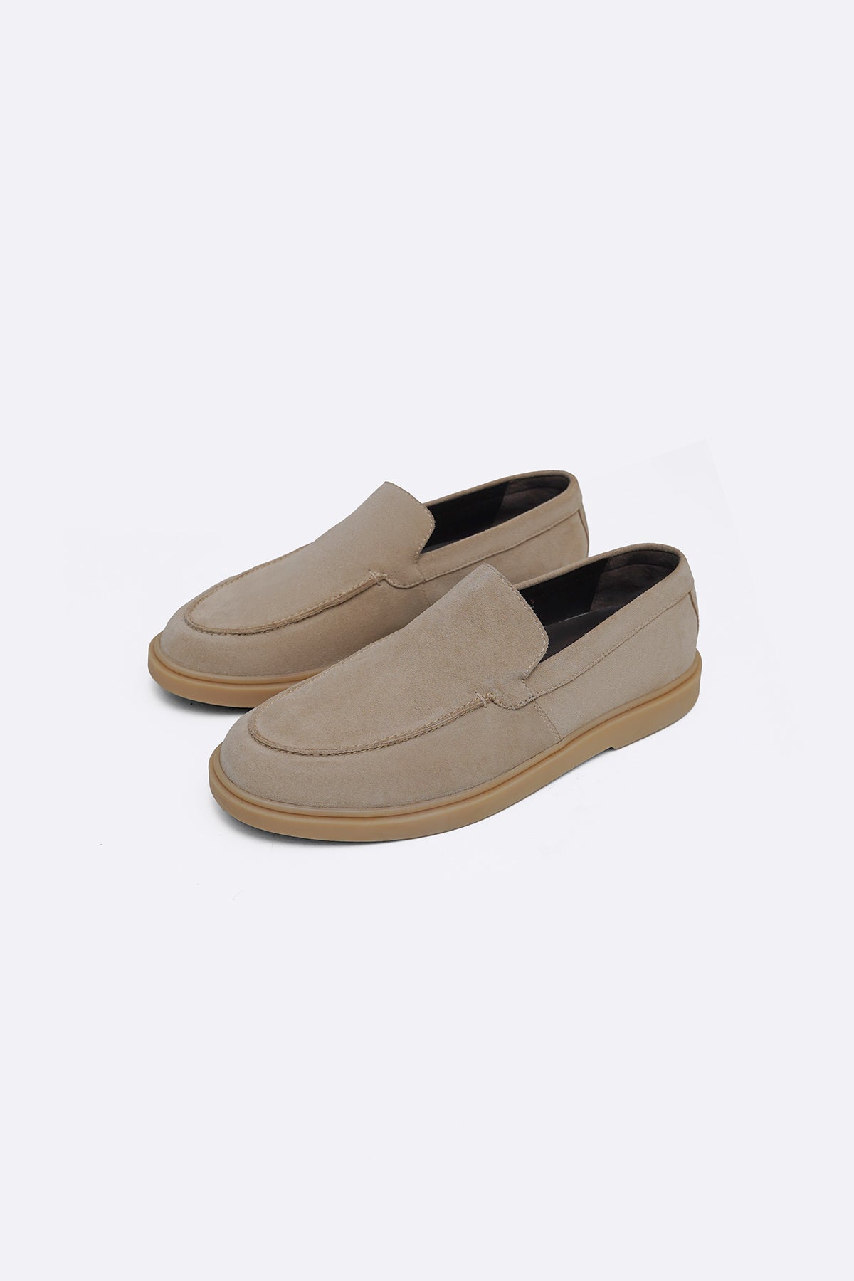 Artigio-02003-SUEDE LEATHER SLIP-ON LOAFERS
