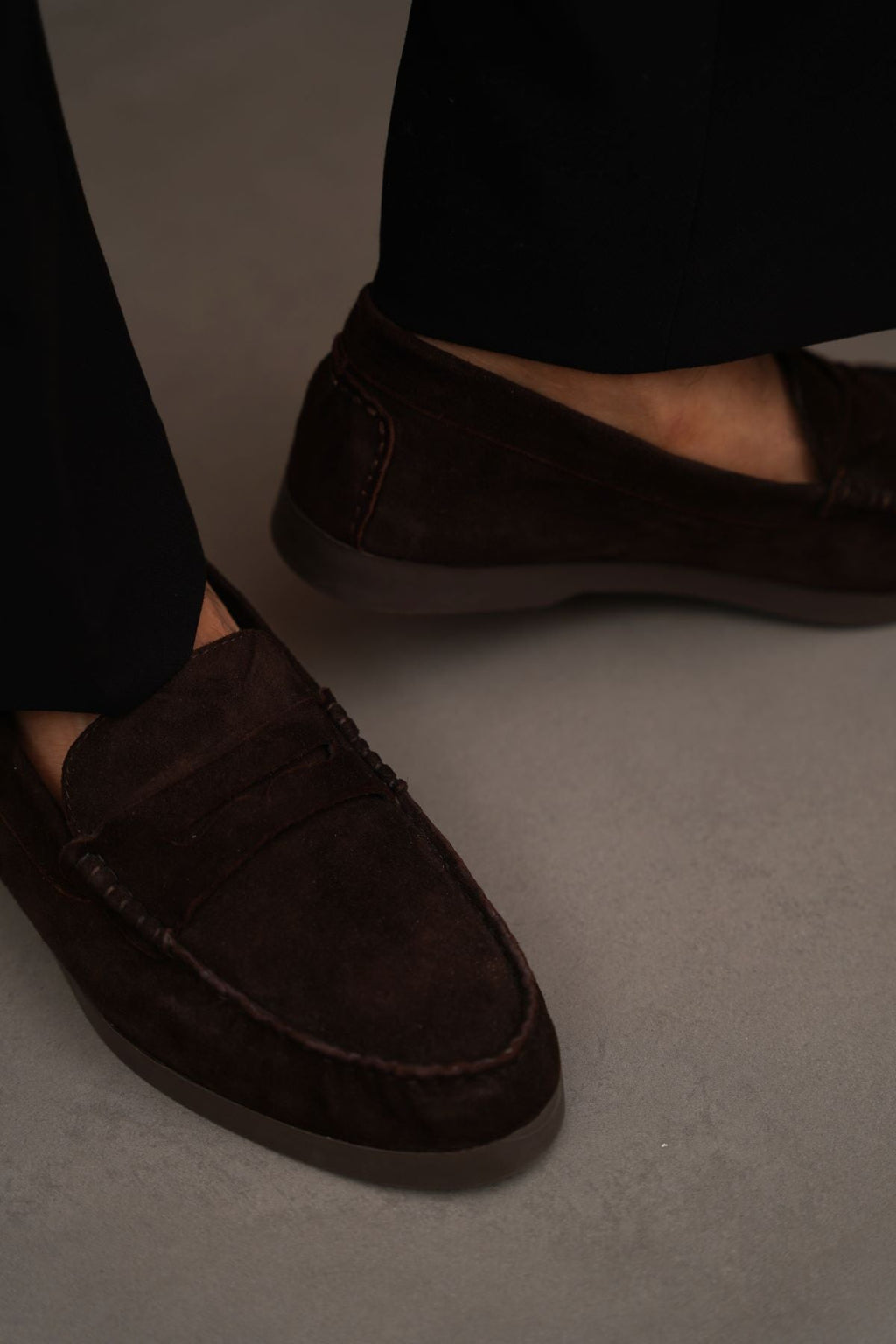 Artigio-02007-GOAT SUEDE LEATHER LOAFERS
