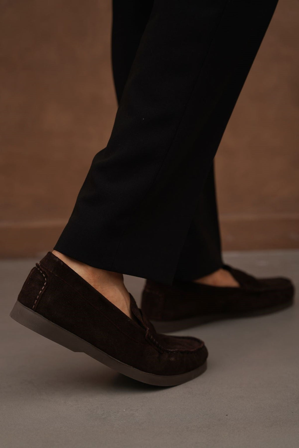 Artigio-02007-GOAT SUEDE LEATHER LOAFERS